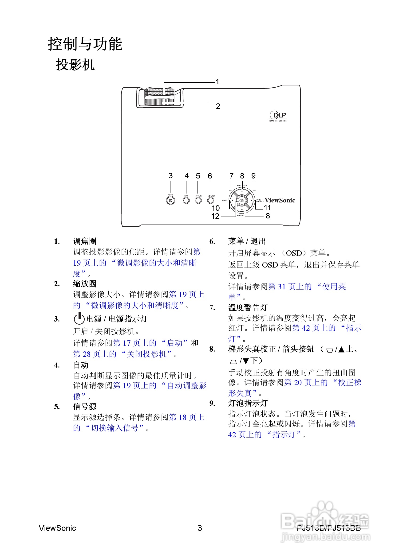 优派PJ513DB投影机使用说明书:[1]