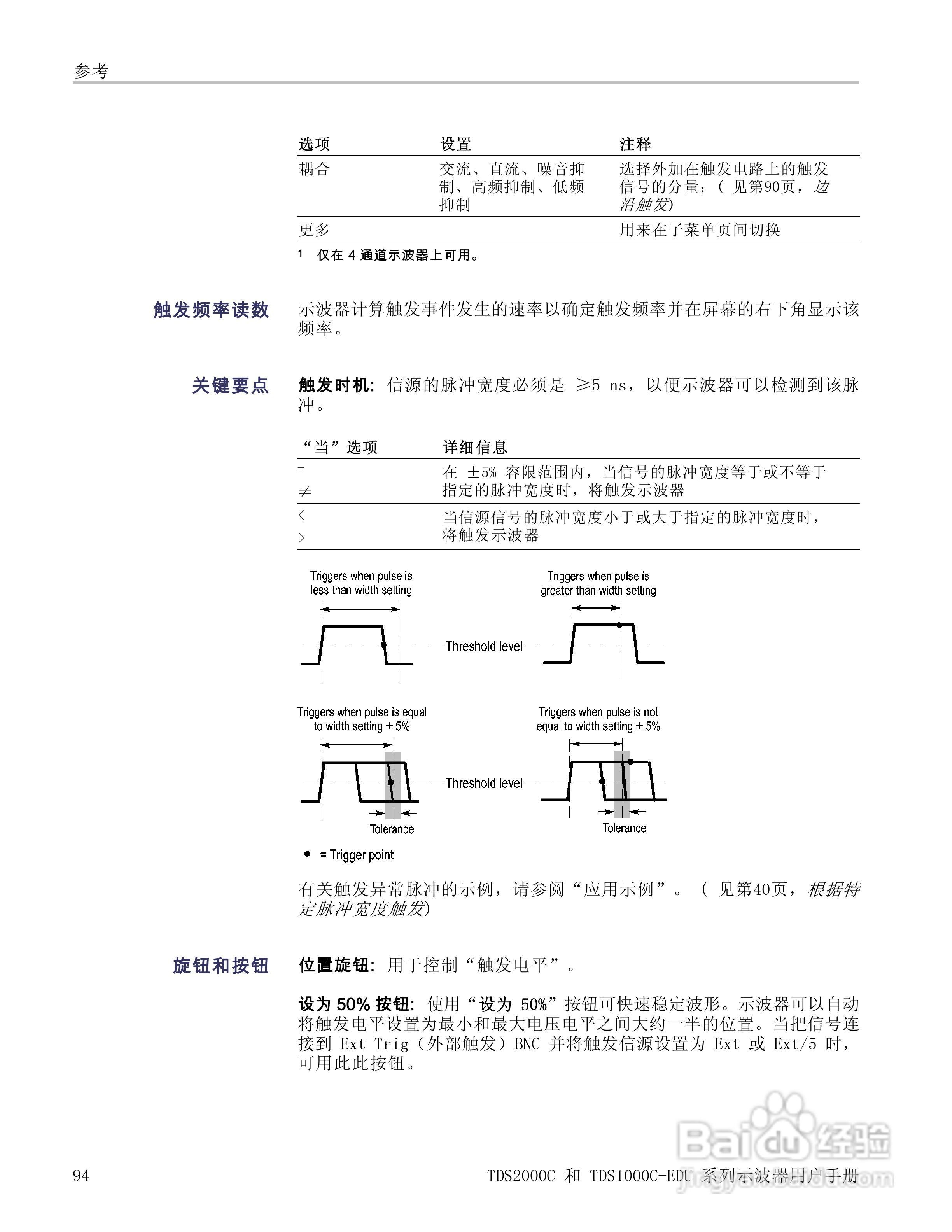 泰克TDS1012C-EDU数字存储示波器用户手册:[12]