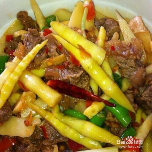 竹笋炒牛肉的制作方法