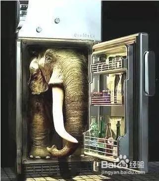 怎么把大象放进冰箱