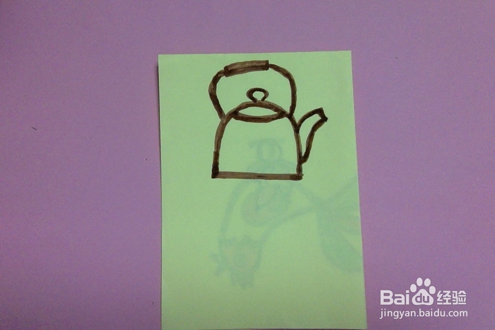 简笔画怎么画小水壶的画法幼儿兴趣培养学画水壶