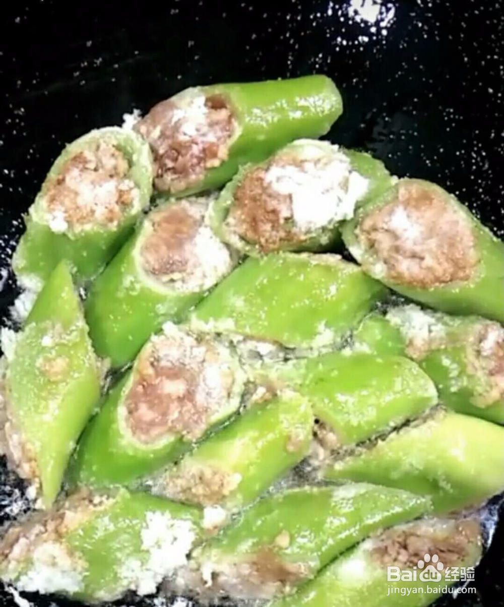 尖椒酿肉做法