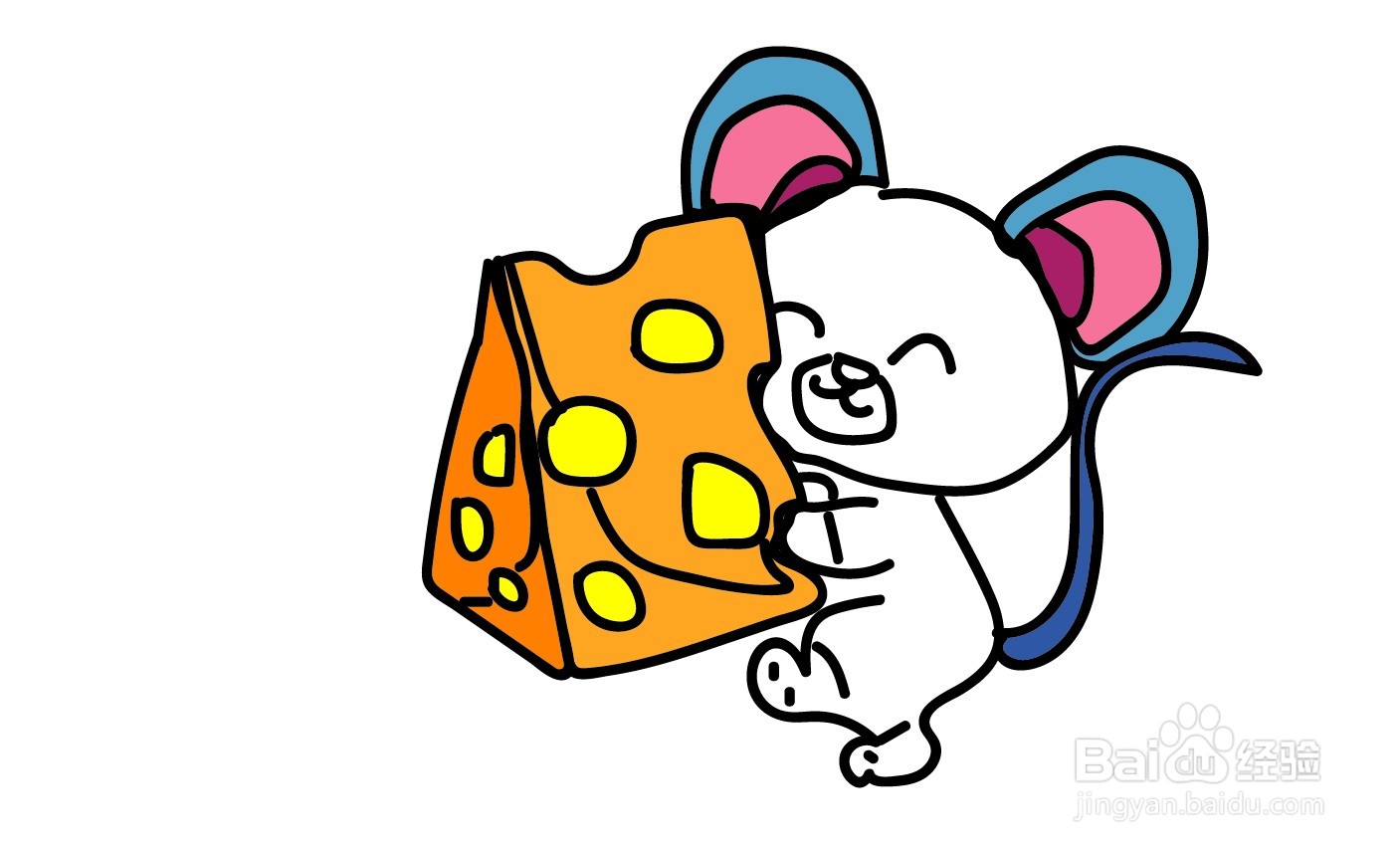 小老鼠的简笔画