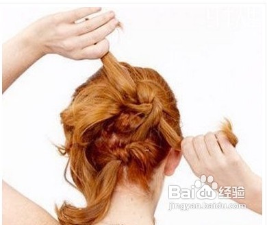 大热的夏季发型盘发图解