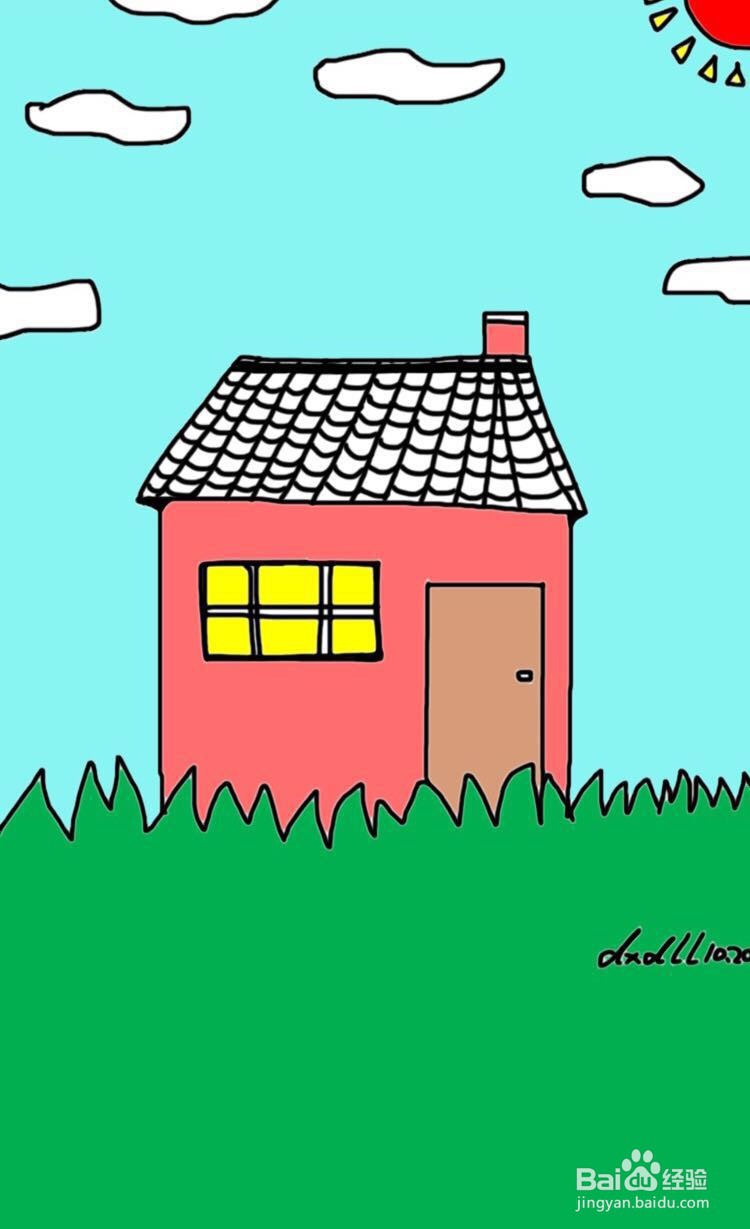 简笔画教程之房子