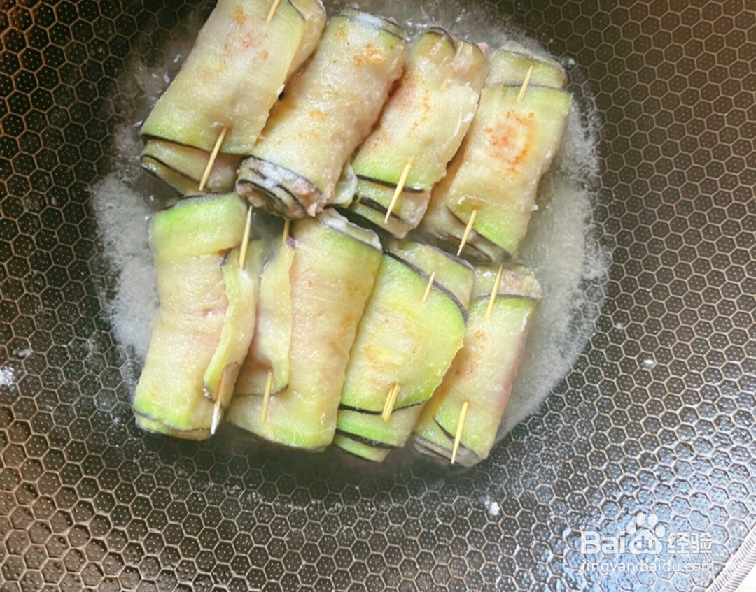 茄子卷肉怎么做？