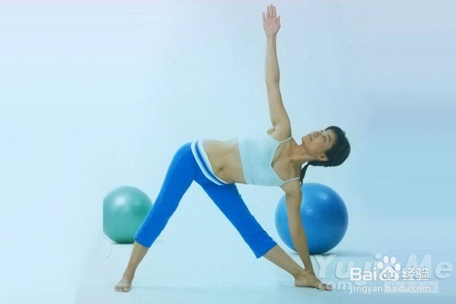 瘦腰瑜伽-三角伸展式