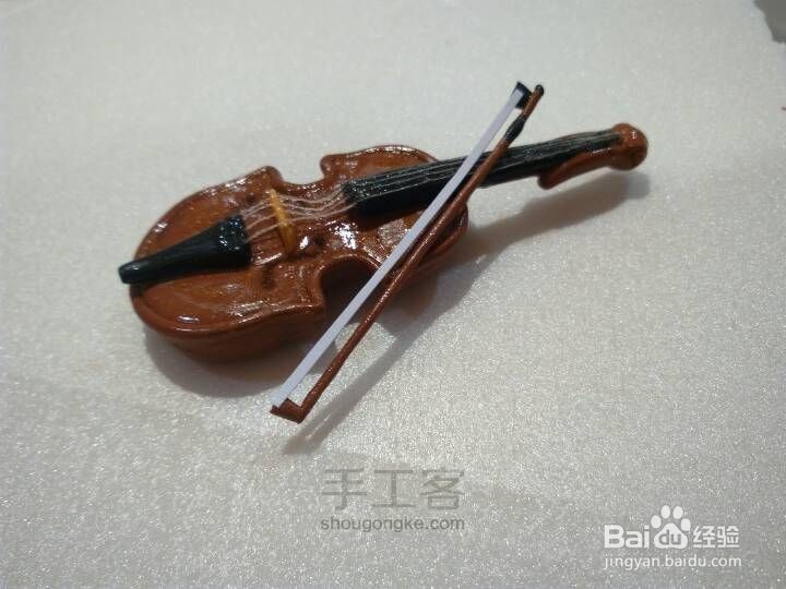 超轻黏土小提琴的制作