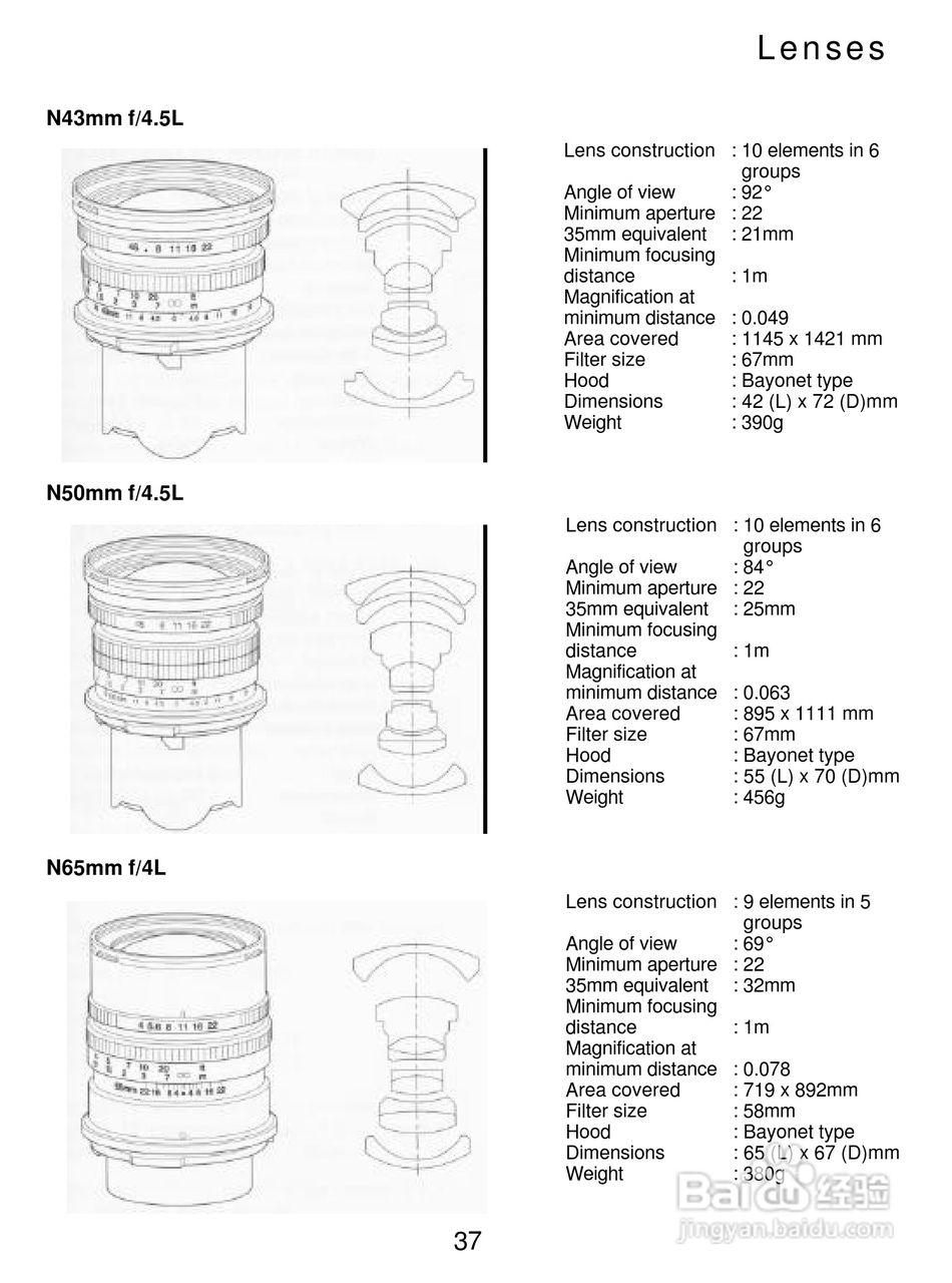 Mamiya 7II数码相机说明书:[4]