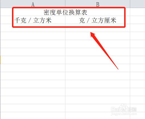 密度的单位换算方法