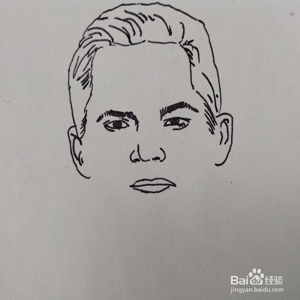 如何画速度与激情主角保罗沃克大叔钢笔速写