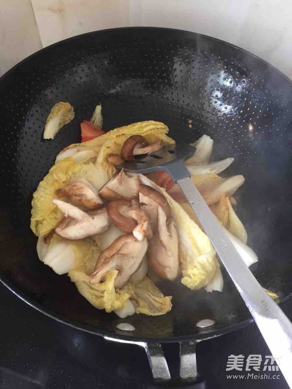 白菜粉丝焯肉丸