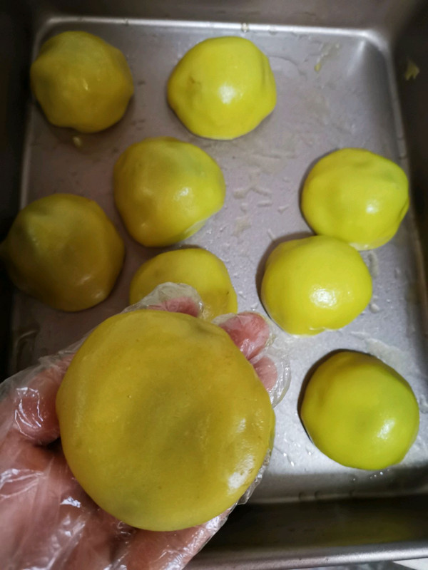 玫瑰豆沙泡泡油糕