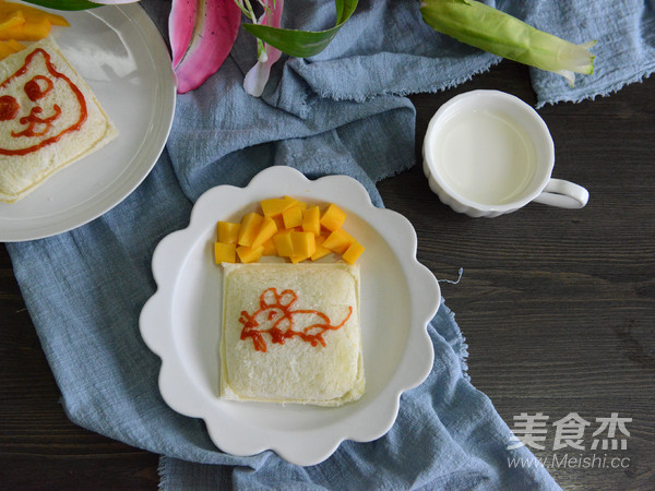 卡通口袋三明治