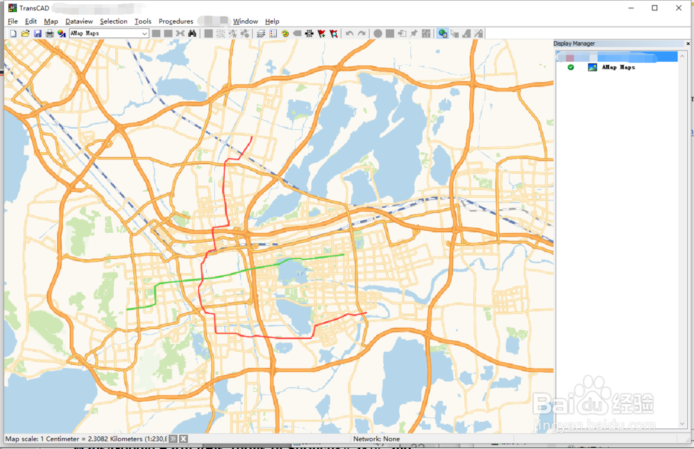 TransCAD加载互联网发布地图（如高德）