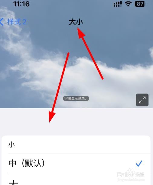iPhone14如何设置样式大小为中等大小