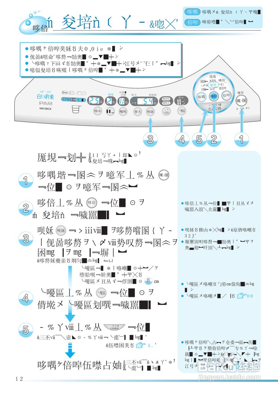 HITACHI NW-D6CX洗衣机使用说明书:[4]