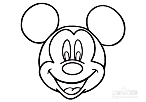 少儿简笔画——如何用彩笔一笔一笔画米老鼠米奇