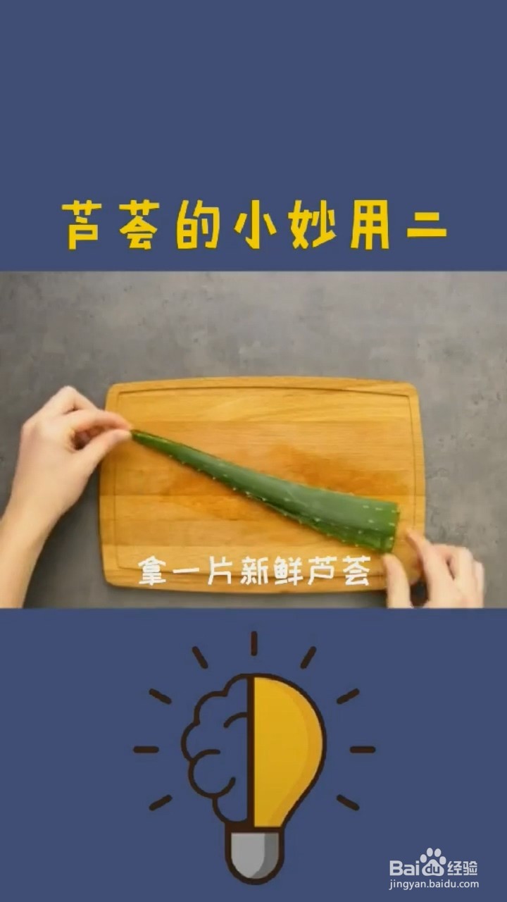 芦荟的小妙用