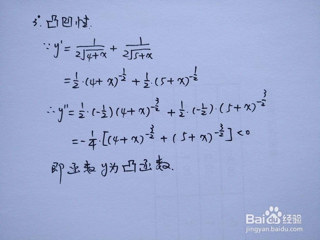 函数y=√(4+x)+√(5+x)的图像