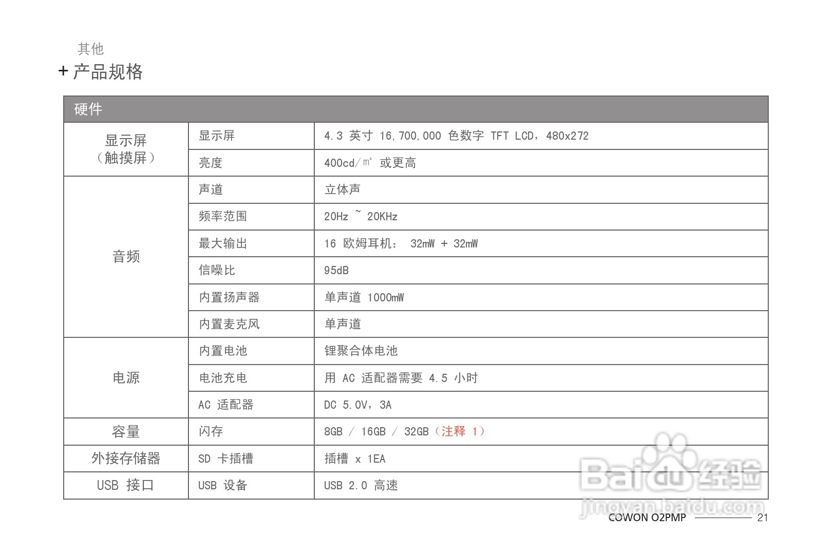 爱欧迪O2播放器使用说明书:[3]