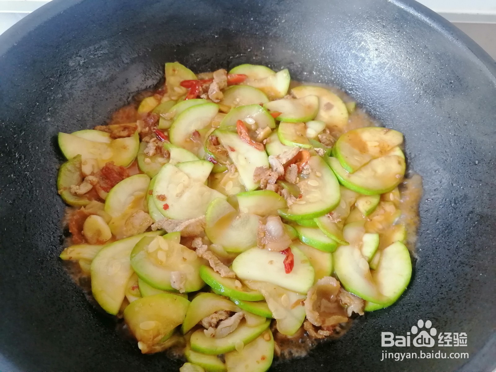 简单家常菜-西葫芦炒肉