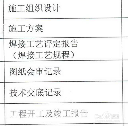 压力管道安装竣工资料