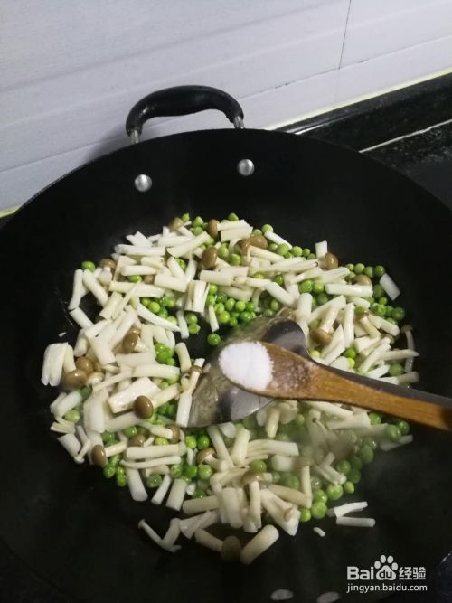 豌豆肉沫金针菇