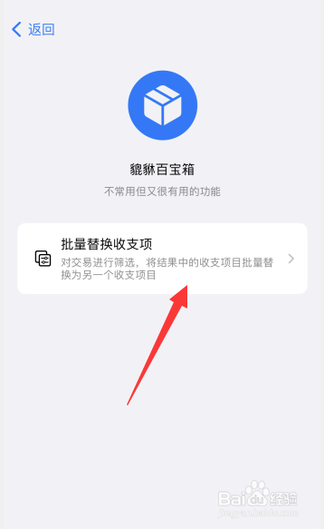 貔貅记账app怎么批量替换收支项目