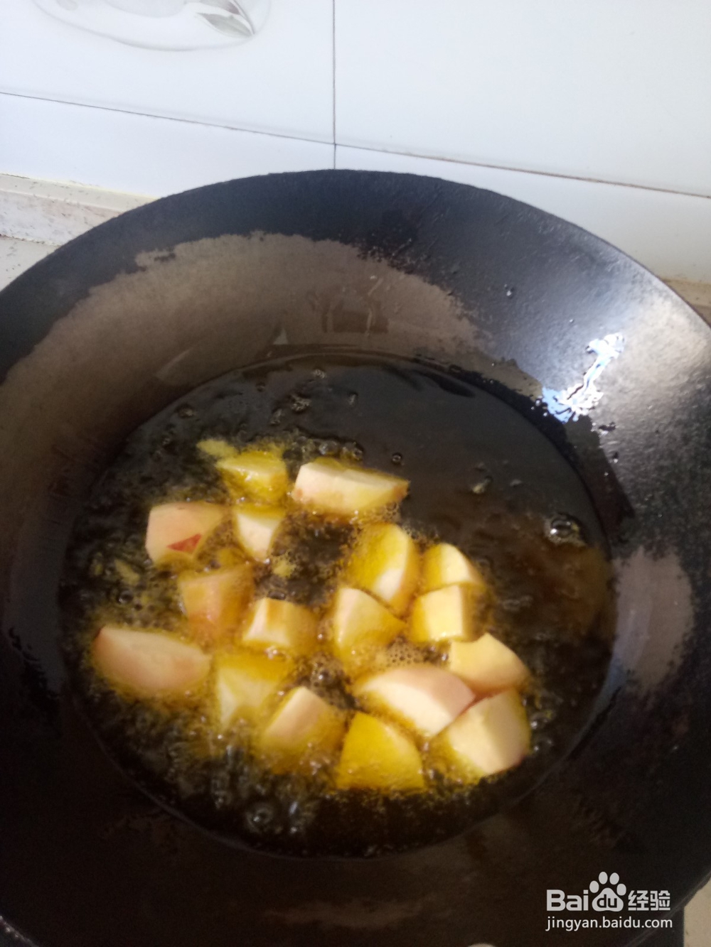 糖醋炒紫薯苹果