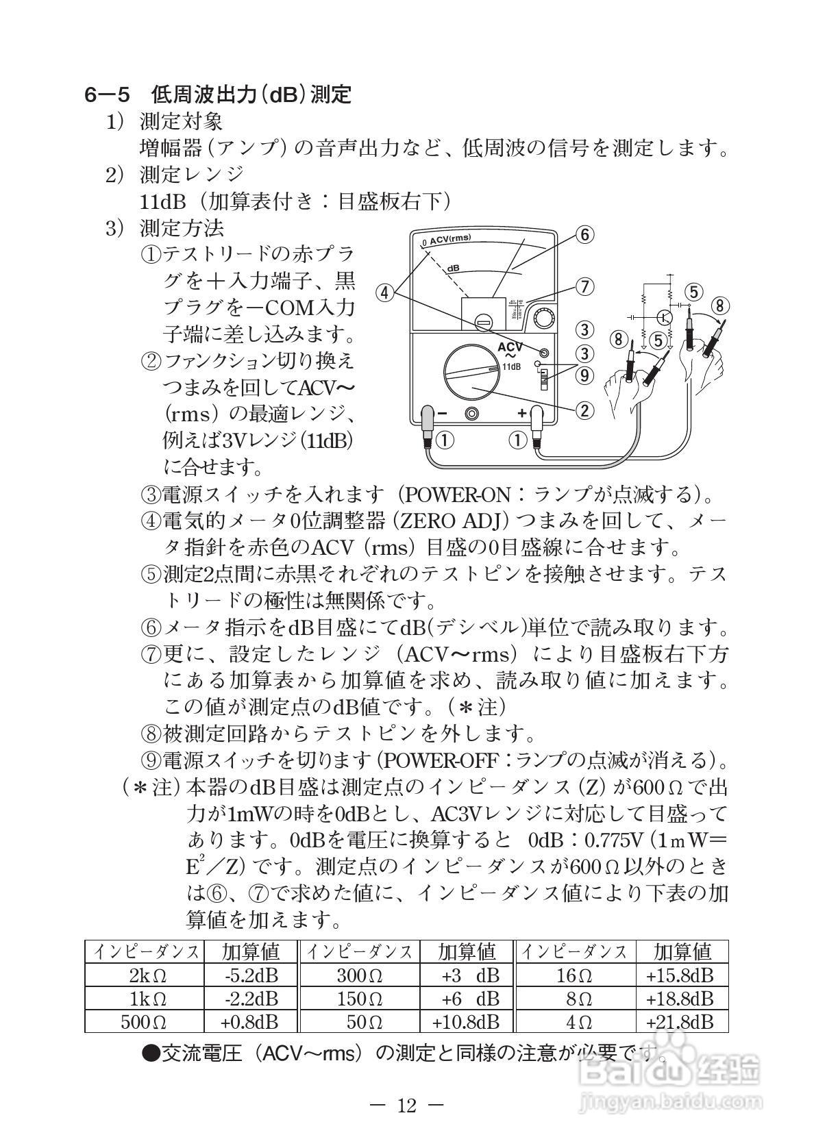 日本三和Sanwa模拟式万用表EM-7000说明书:[2]