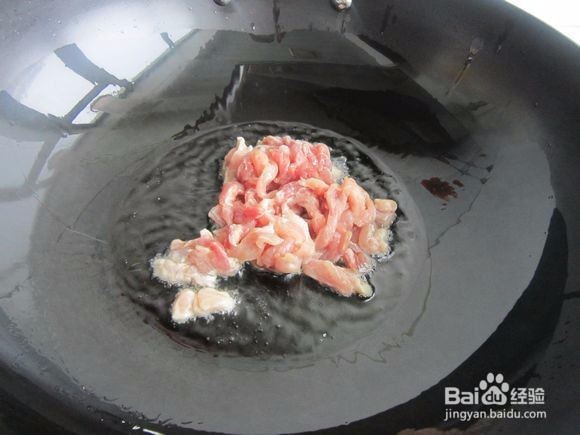金针菇黑木耳炒肉丝