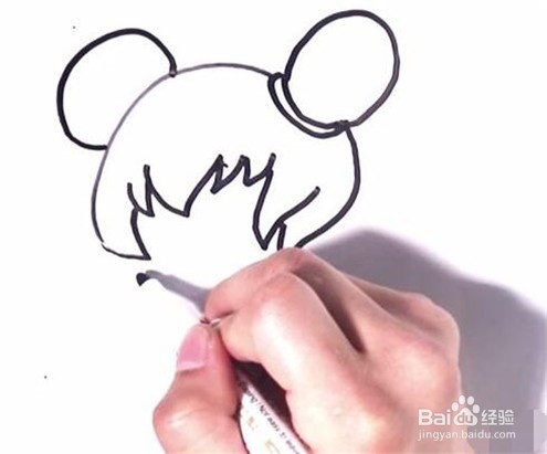 伴儿成长简笔画系列-怎样画动漫小女孩简笔画