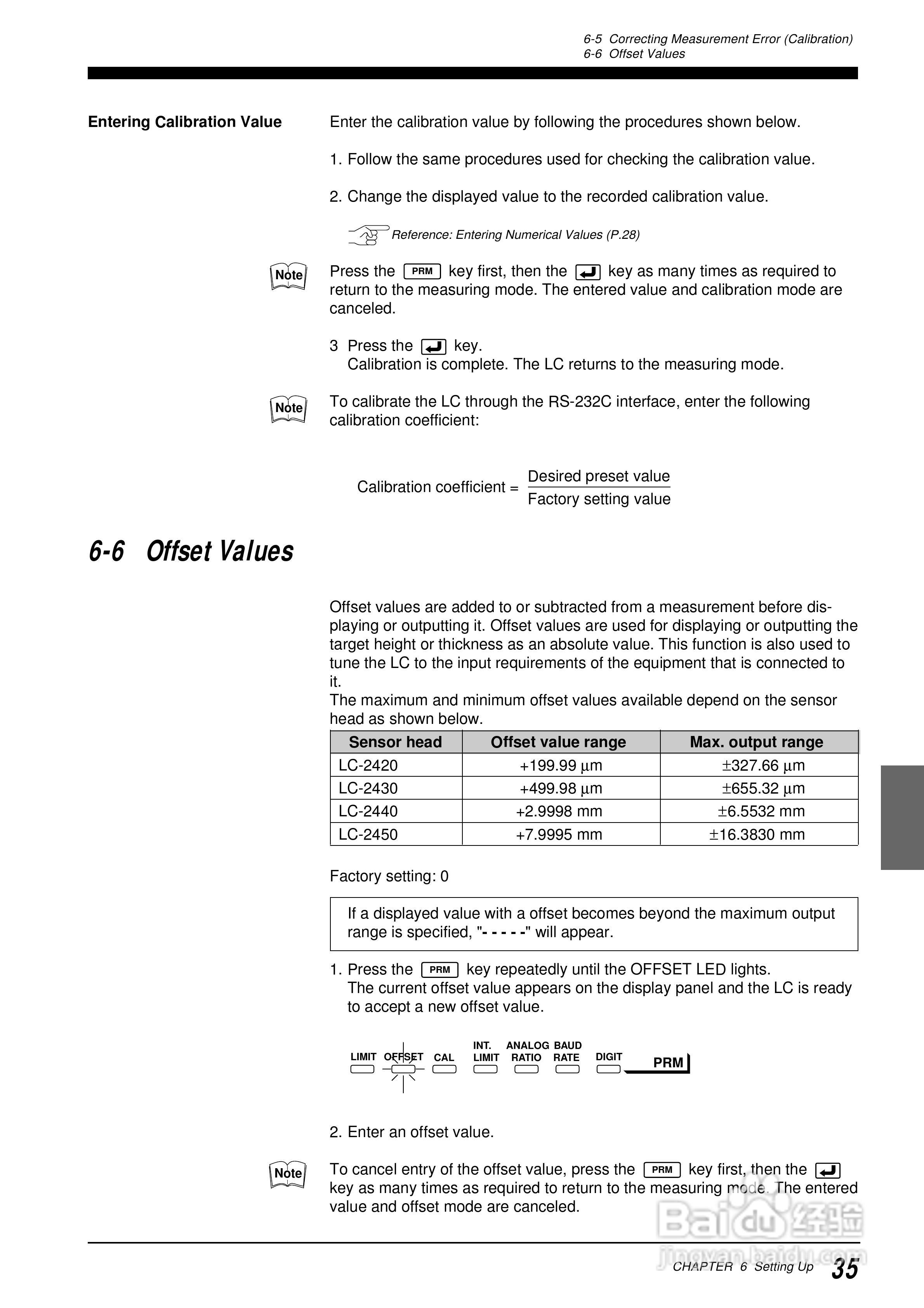 基恩士LC 系列類比感測器控制器说明书:[5]