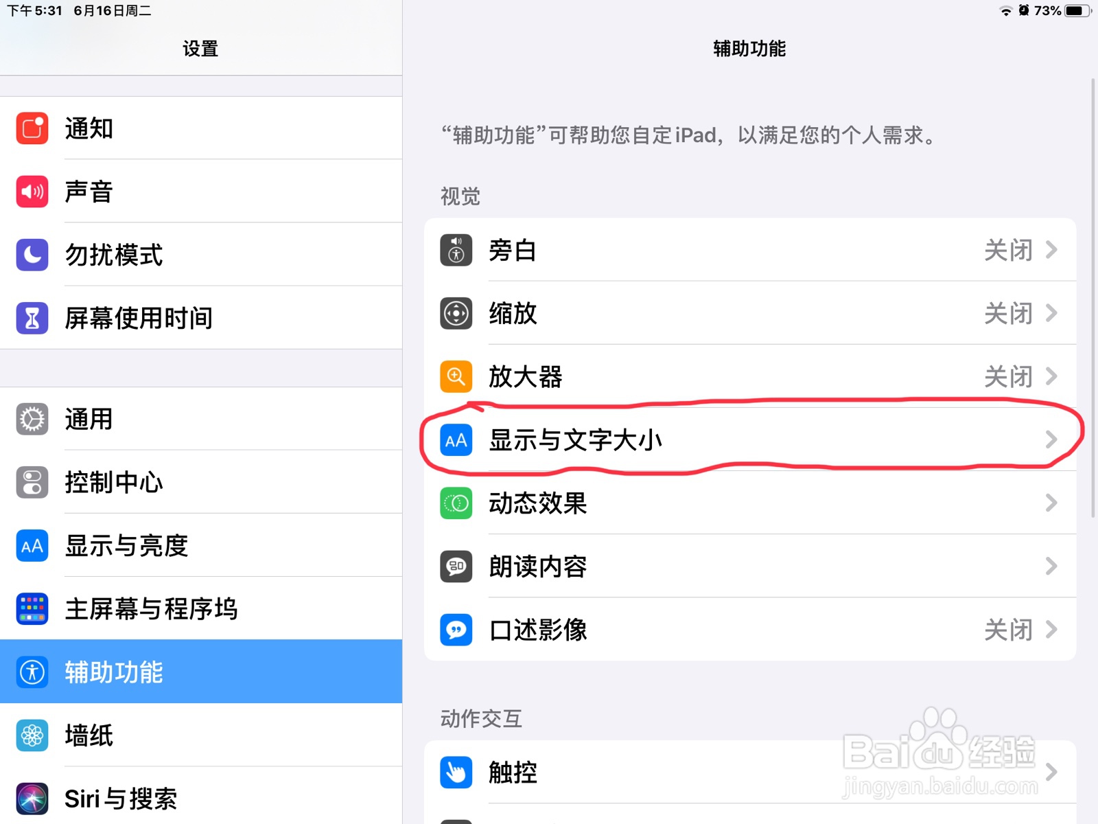 iPad怎么使用最大字体