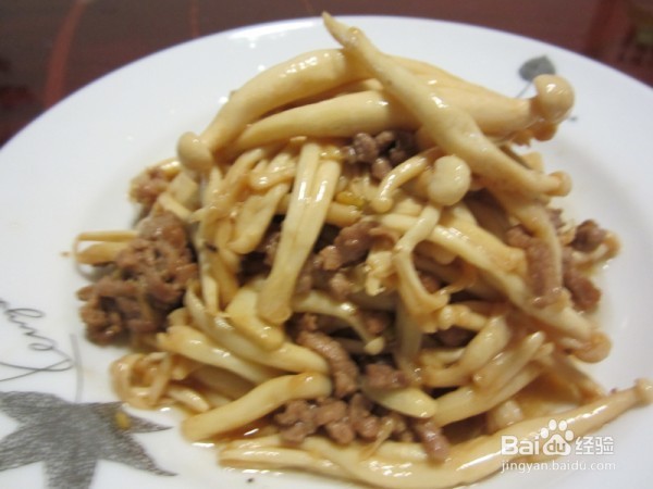 【海鲜菇小炒肉】简单做法