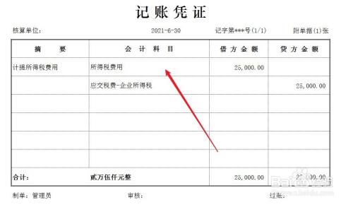 所得税费用的账务处理