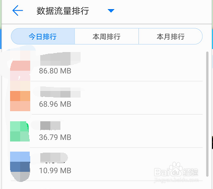 华为手机怎样查看应用使用流量信息