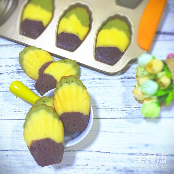 三色玛德琳蛋糕