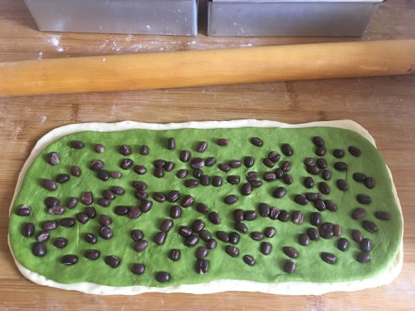 抹茶红豆小吐司