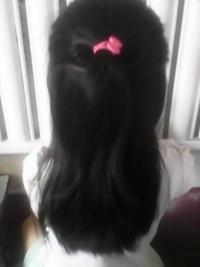 女孩简单可爱心形的辫子