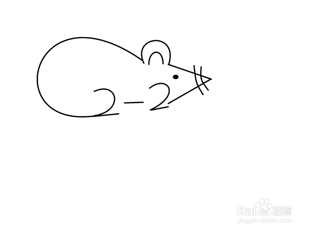 用2-2画老鼠的方法