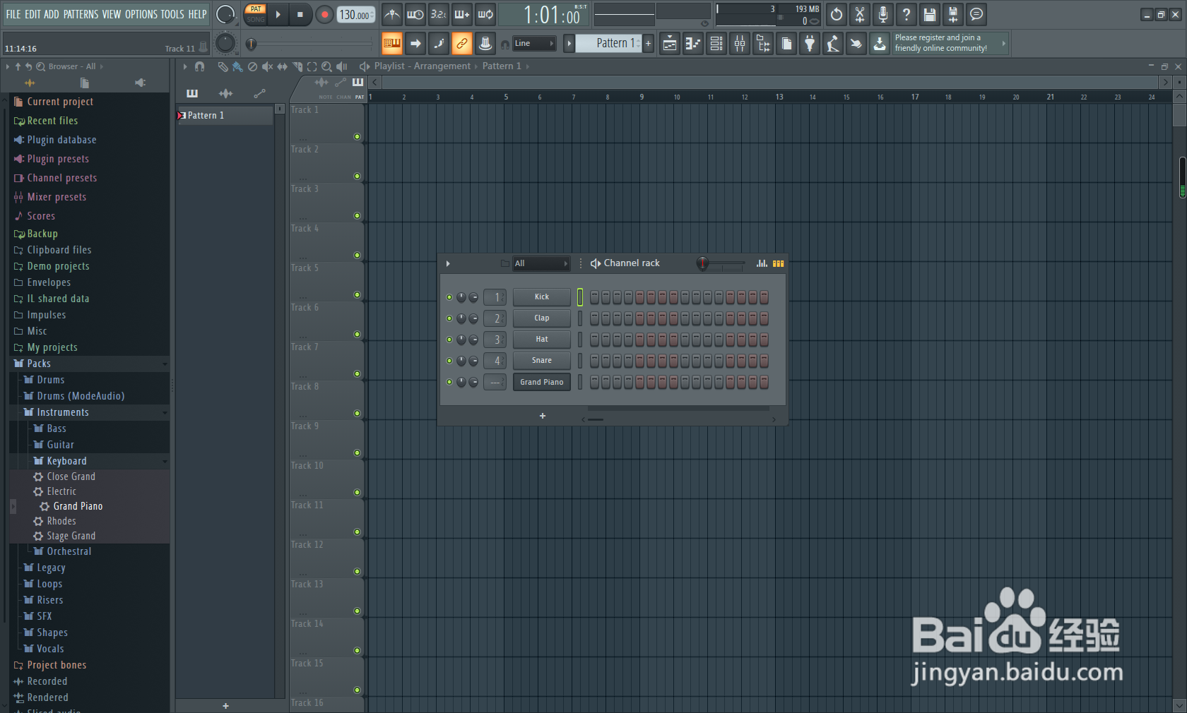 FL Studio如何编写节奏
