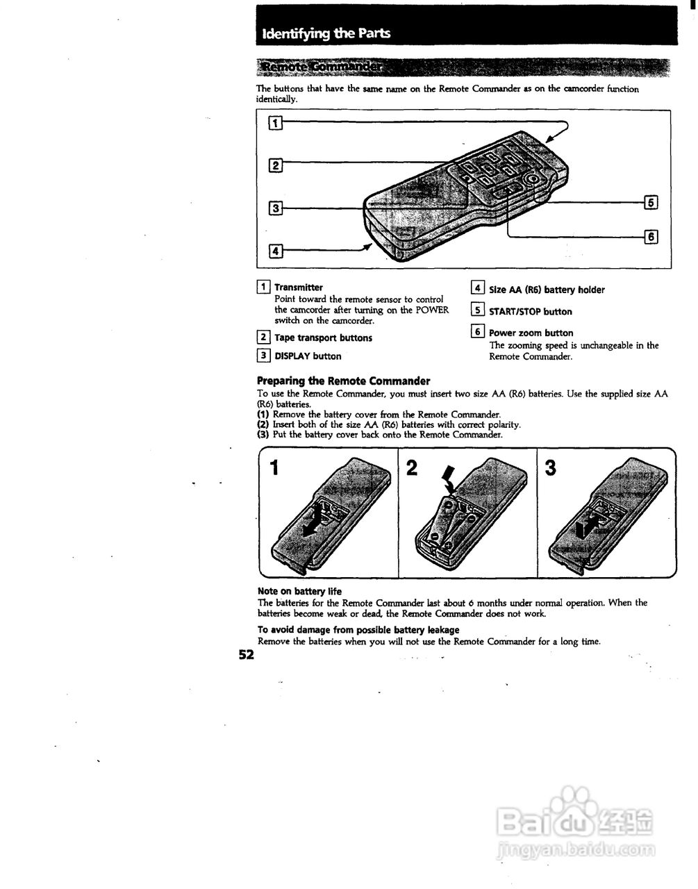索尼CCD-FX240模似摄像机说明书:[6]