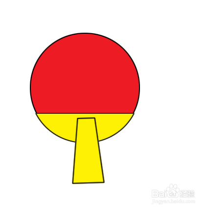 PS怎么画乒乓球拍？