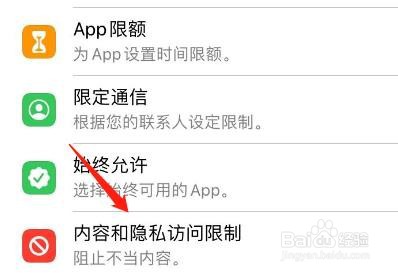 限制访问时怎么设置允许FaceTime通话访问？