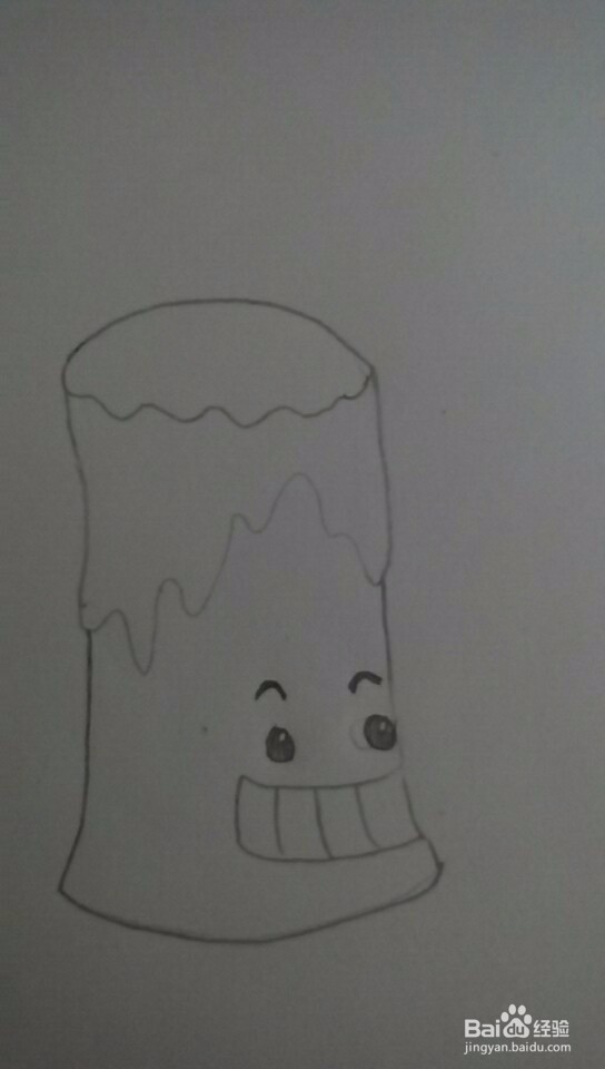 多妈简笔画一只燃烧的蜡烛