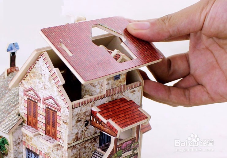 怎样教宝宝进行方圆木玩DIY立体拼图