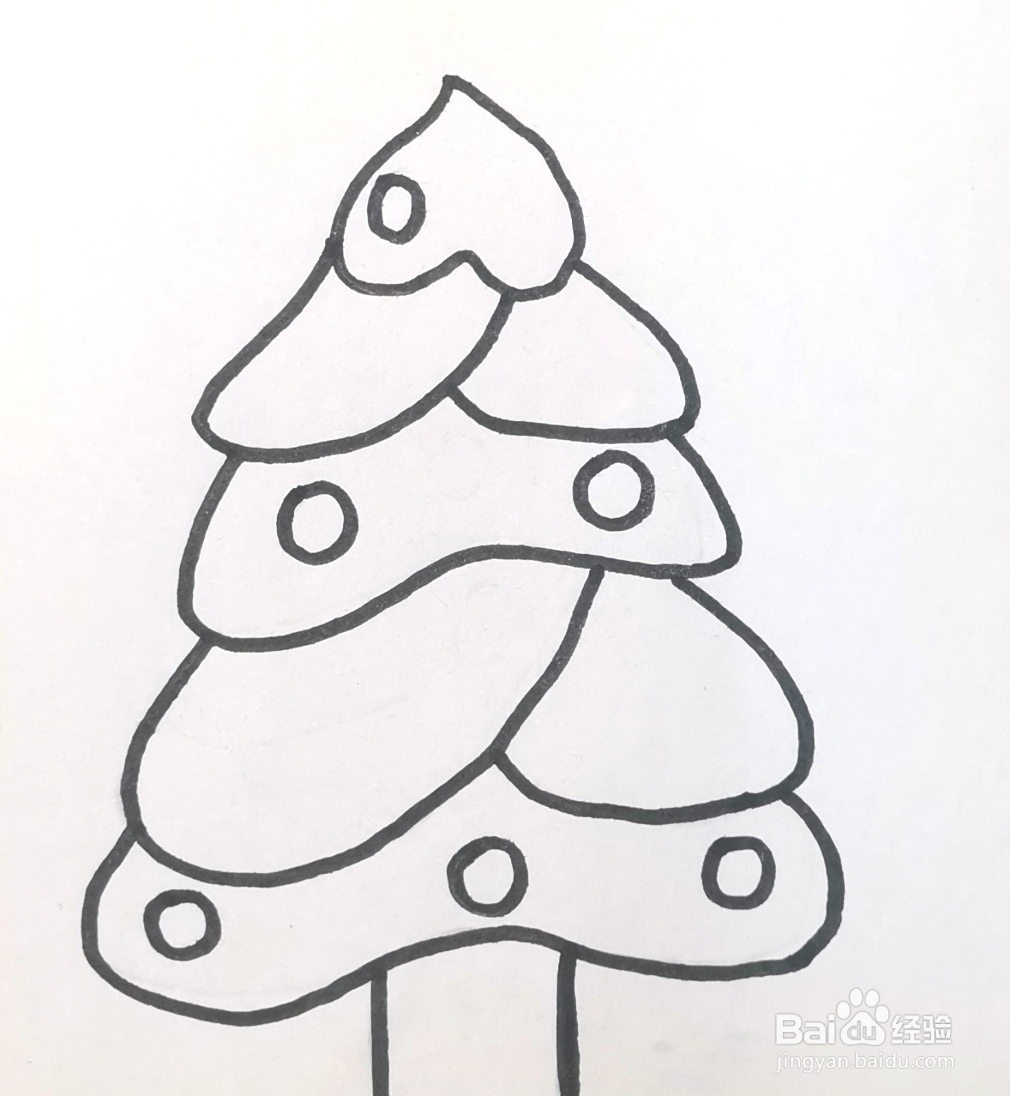 画一棵简单版的圣诞树