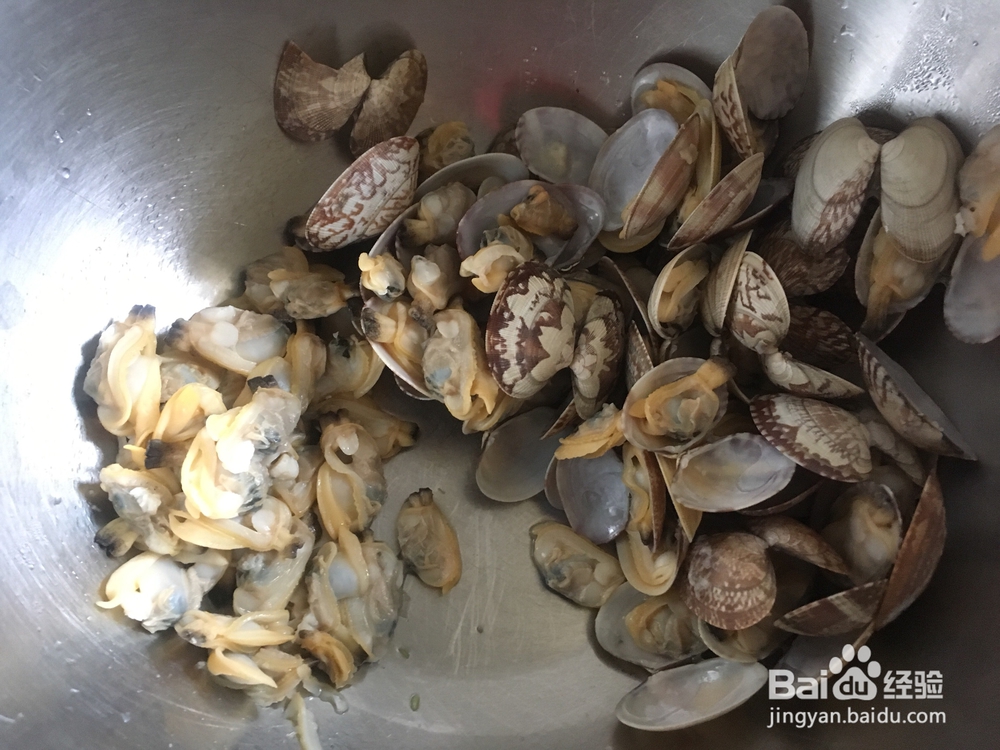 芸豆蛤蜊肉打卤面海鲜美食教程